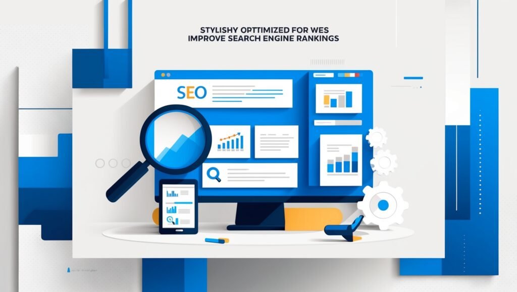 SEO optimised website illustration